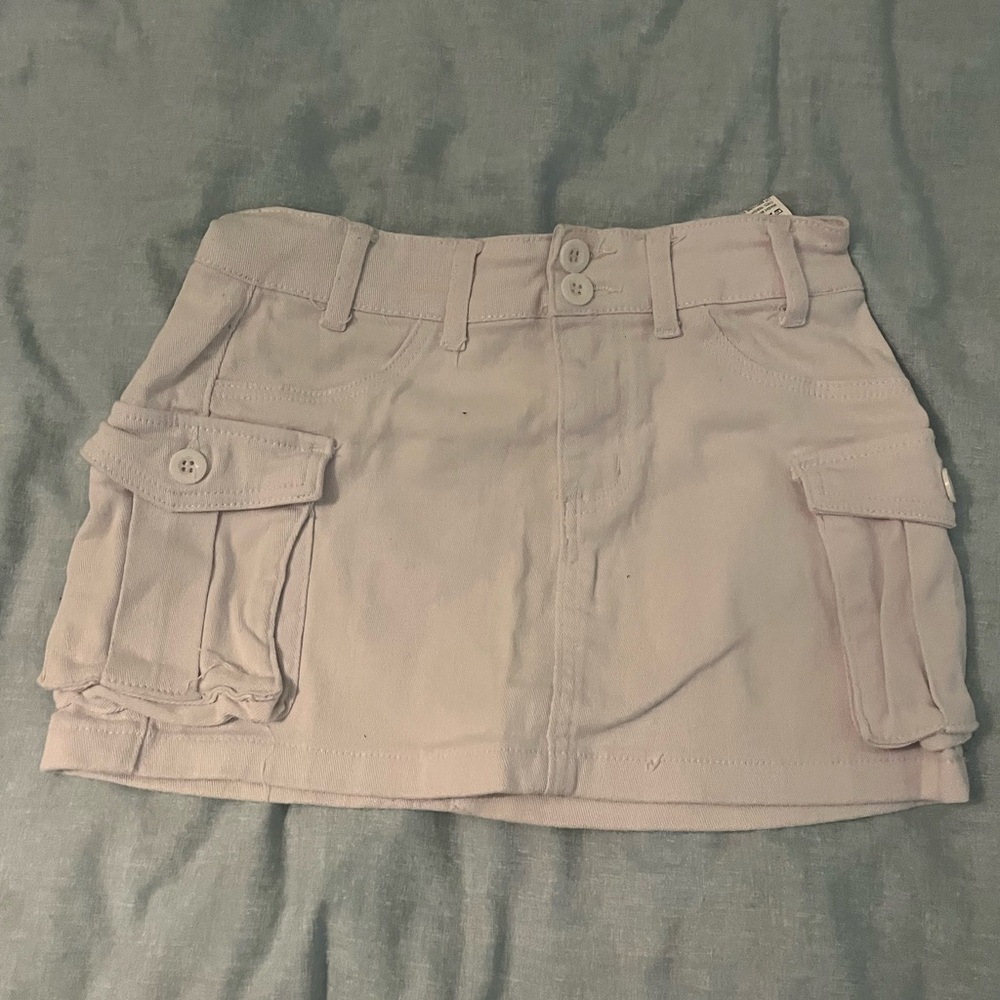 Denim mini skirt